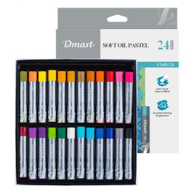 Creioane pastel ulei DMAST by Pebeo, 24 culori/set